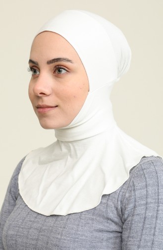 صفامروة بونيه بتصميم حجاب 06 لون ابيض 06