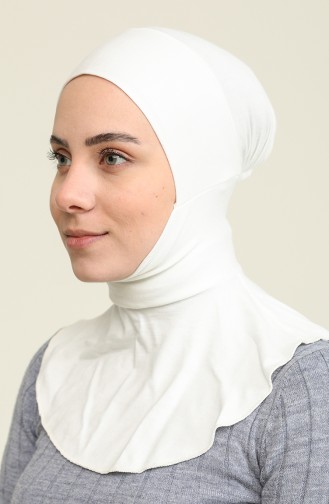 Sefamerve Hijab Bonnet 06 white 06