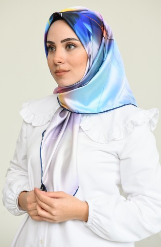 İpeksi Sura Eşarp 3079-10 Lacivert Lila