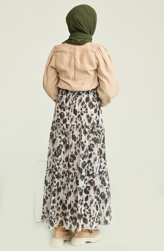 Beige Skirt 1201B-01