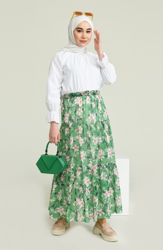 Green Skirt 1201C-01