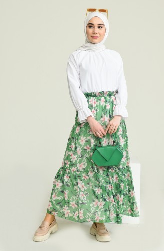 Green Skirt 1201C-01