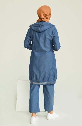 Ensemble Bleu Jean Foncé 10400.Koyu Kot