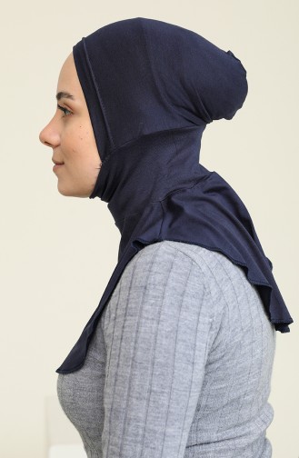 Bonnet Hijab Sans Couture 08 Bleu Marine 08