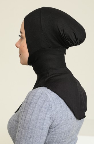 Sefamerve Big Size Hijab Bone 06 Black 06