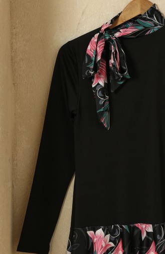 Black Swimsuit Hijab 1010-01