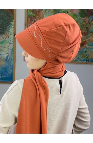 Orange Ready to Wear Turban 25BST060322-01