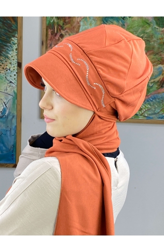 Orange Ready to Wear Turban 25BST060322-01