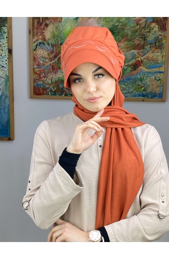 Orange Ready to Wear Turban 25BST060322-01