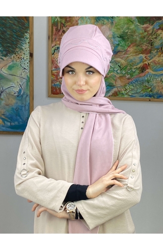 Lila Praktischer Turban 25BST060322-02