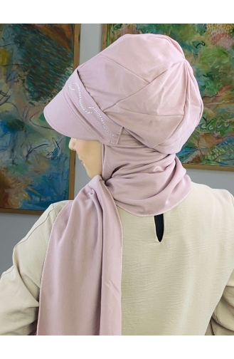 Lila Praktischer Turban 25BST060322-02