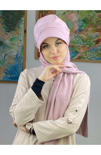 Lila Praktischer Turban 25BST060322-02