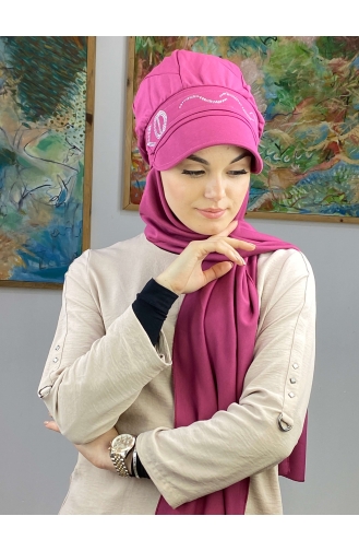 Fuchsia Ready to Wear Turban 25BST060322-04