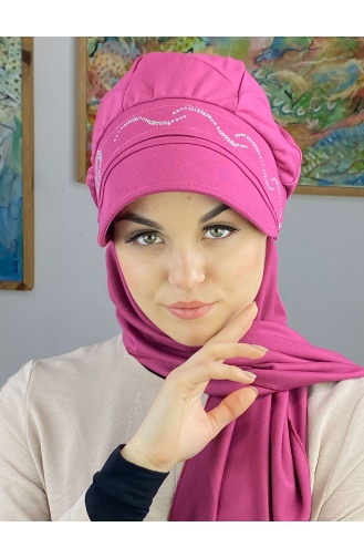 Fuchsia Ready to Wear Turban 25BST060322-04