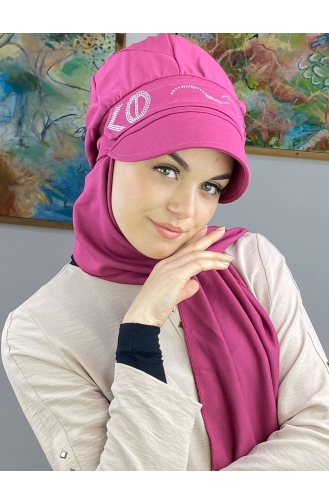 Fuchsia Ready to Wear Turban 25BST060322-04