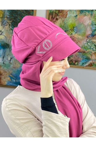 Fuchsia Praktischer Turban 25BST060322-04