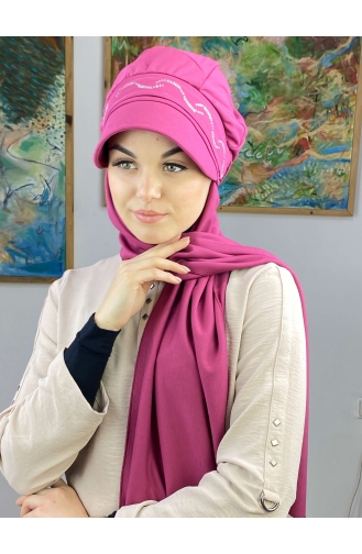 Fuchsia Ready to Wear Turban 25BST060322-04