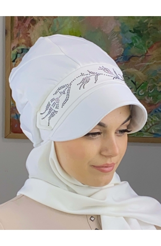 White Ready to Wear Turban 15BST060322-01