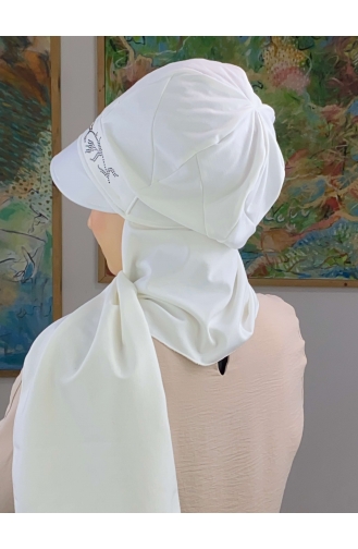 White Ready to Wear Turban 15BST060322-01