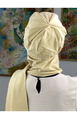 Sand Braun Praktischer Turban 15BST060322-02
