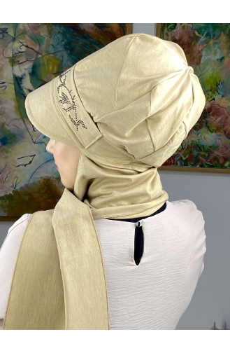 Sand Braun Praktischer Turban 15BST060322-02