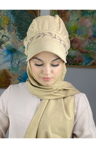 Sand Brown Ready to Wear Turban 15BST060322-02