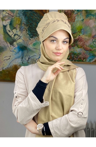 Sand Brown Ready to Wear Turban 15BST060322-02