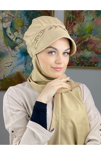 Sand Brown Ready to Wear Turban 15BST060322-02