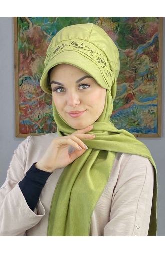 Pastel Green Ready to Wear Turban 15BST060322-03