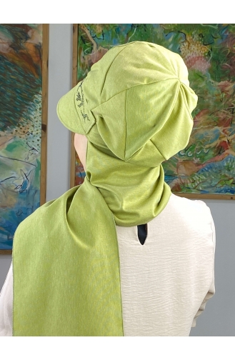 Pastellgrün Praktischer Turban 15BST060322-03