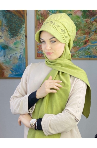 Pastel Green Ready to Wear Turban 15BST060322-03