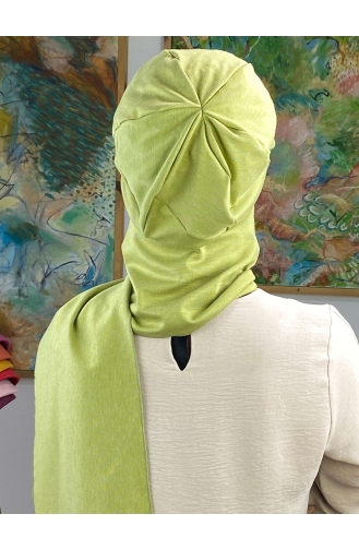 Pastellgrün Praktischer Turban 15BST060322-03