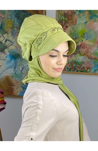 Pastel Green Ready to Wear Turban 15BST060322-03