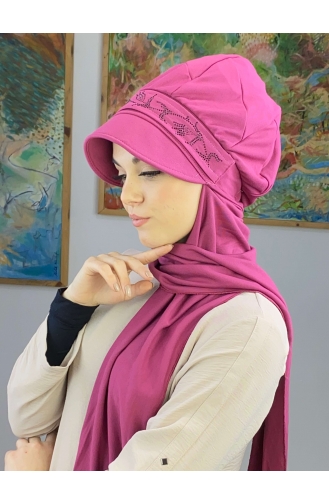 Fuchsia Ready to Wear Turban 15BST060322-04