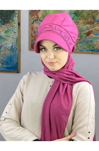 Fuchsia Ready to Wear Turban 15BST060322-04