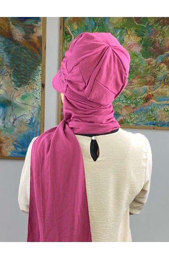 Fuchsia Ready to Wear Turban 15BST060322-04