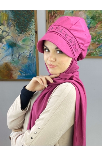 Fuchsia Ready to Wear Turban 15BST060322-04