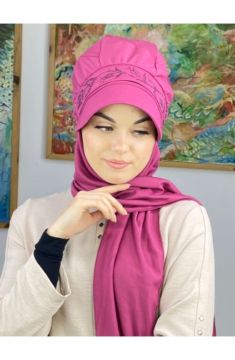 Fuchsia Ready to Wear Turban 15BST060322-04