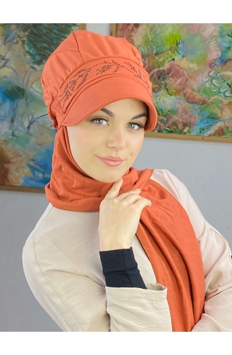 Orange Praktischer Turban 15BST060322-05