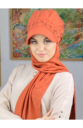 Orange Praktischer Turban 15BST060322-05
