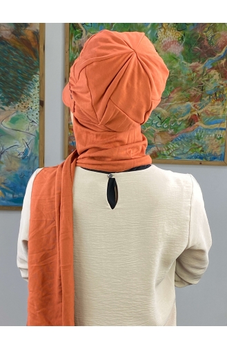 Orange Praktischer Turban 15BST060322-05