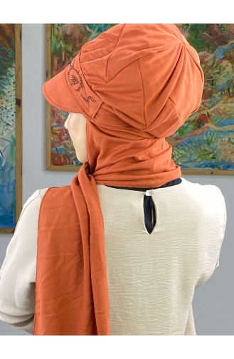 Orange Praktischer Turban 15BST060322-05
