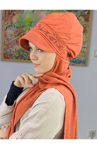 Orange Praktischer Turban 15BST060322-05