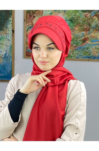 Dark Red Ready to Wear Turban 15BST060322-07