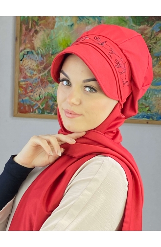 Dark Red Ready to Wear Turban 15BST060322-07
