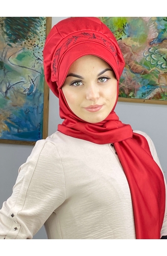 Dark Red Ready to wear Turban 15BST060322-07