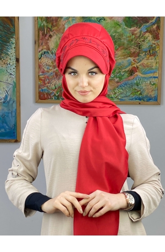 Dark Red Ready to Wear Turban 15BST060322-07