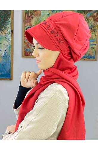 Dark Red Ready to wear Turban 15BST060322-07