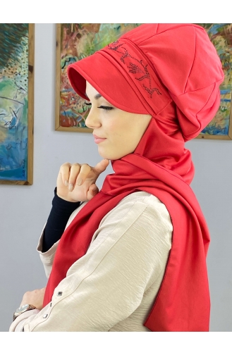 Dark Red Ready to Wear Turban 15BST060322-07