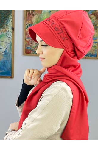 Dark Red Ready to wear Turban 15BST060322-07